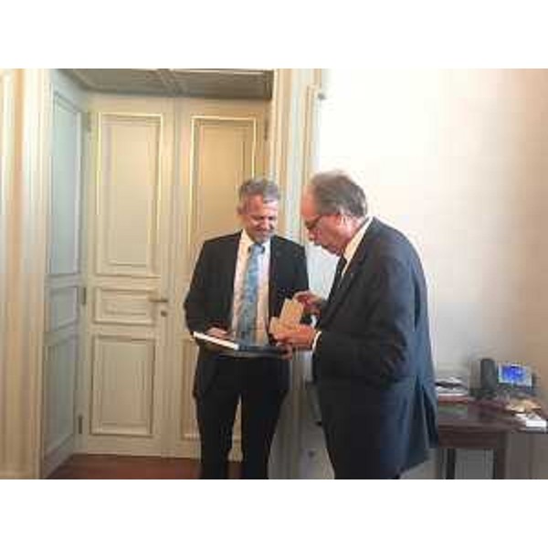 Gianni Torrenti (Assessore regionale Cultura, Sport e Solidarietà) incontra Wolfgang Spadinger (Console generale Austria in Italia) - Trieste 04/10/2017 