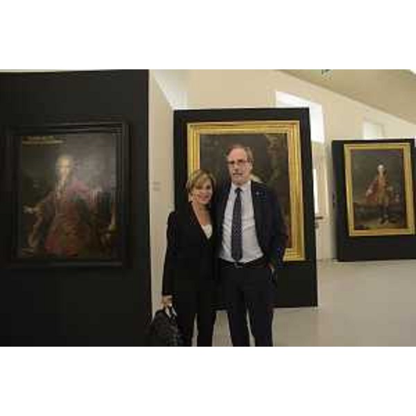 Sabrina Strolego (Console onorario Austria a Trieste) e Gianni Torrenti (Assessore regionale Cultura, Sport e Solidarietà) alla presentazione della mostra "Maria Teresa e Trieste. Storie e culture della città e del suo porto" - Trieste 06/10/2017