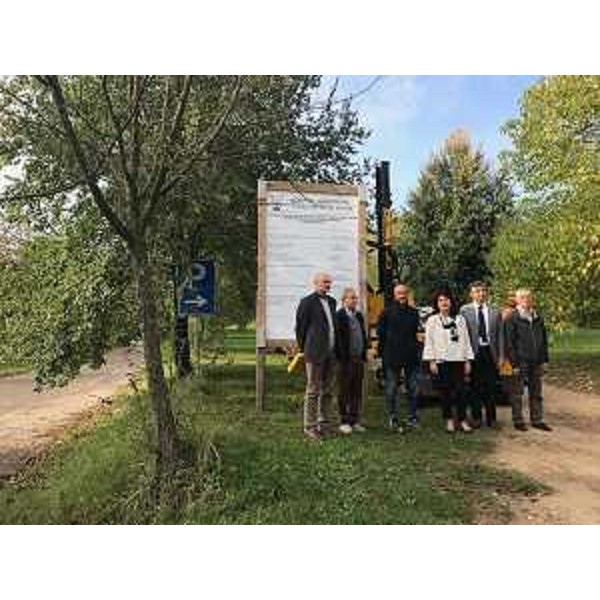 Mariagrazia Santoro (Assessore regionale Infrastrutture e Territorio) alla consegna dei lavori di sistemazione del ponte sul Torre tra Povoletto e Udine- Povoletto 10/10/2017