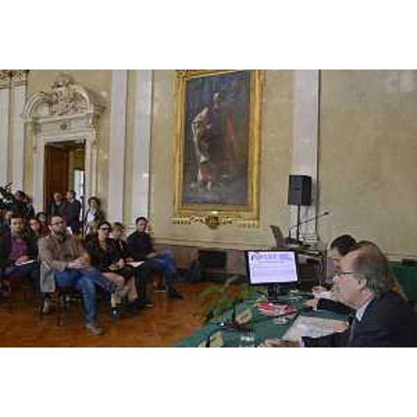 Gianni Torrenti (Assessore regionale Cultura, Sport e Solidarietà) durante l'incontro per la presentazione di un bando Por Fesr - Trieste 11/10/2017