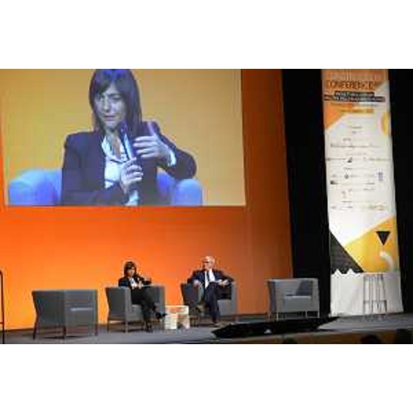 Debora Serracchiani (Presidente Regione Friuli Venezia Giulia) interviene alla "Construction Conference 2017" - Udine 13/10/2017