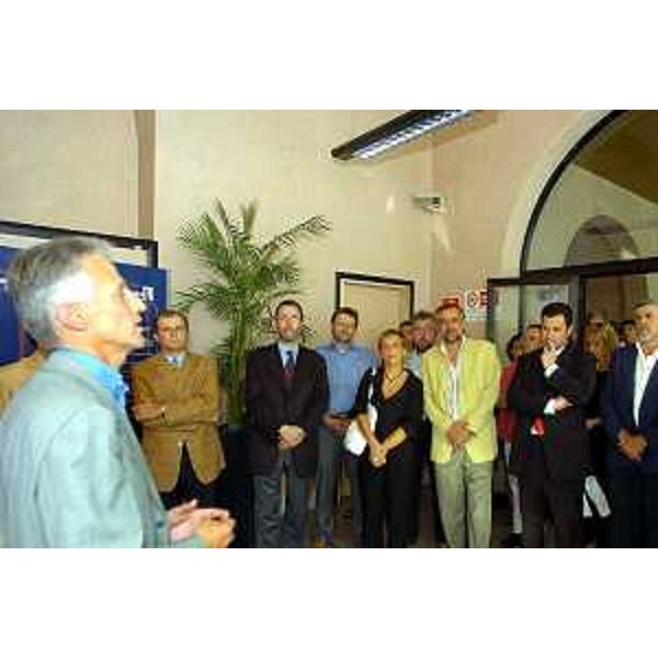 Riccardo Illy (Presidente Regione Friuli Venezia Giulia) all'apertura dell'URP di Gorizia (Gorizia, 15/07/05)