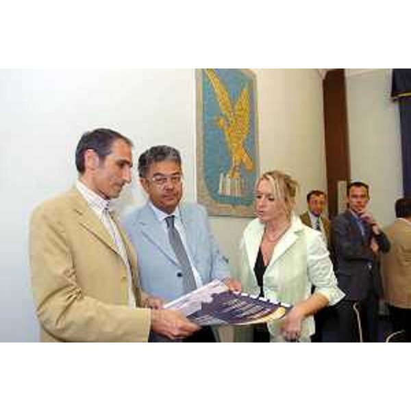 Roberto Antonaz (Assessore Regionale all'istruzione, cultura, sport e pace) alla presentazione di "Lagunamovies" (Trieste, 14/07/05)