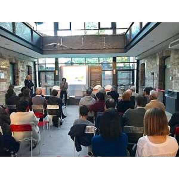 Sara Vito (Assessore regionale Ambiente ed Energia) alla presentazione del progetto GeoTrAC nella sede del Museo friulano di storia naturale - Udine 23/10/2017