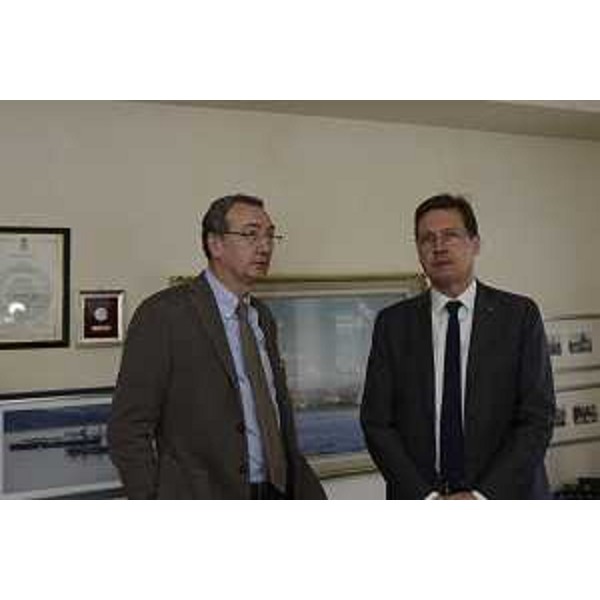 Sergio Bolzonello (Vicepresidente Regione FVG e assessore Attività produttive, Turismo e Cooperazione) incontra Enrico Samer (Presidente e amministratore delegato Samer & Co. Shipping) - Trieste 09/11/2017