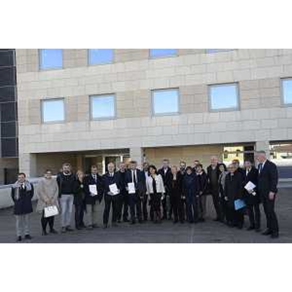 La Giunta regionale del Friuli Venezia Giulia e i presidenti delle Unioni Territoriali Intercomunali (UTI) che hanno sottoscritto i patti territoriali - Udine 10/11/2017