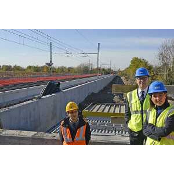 Debora Serracchiani (Presidente Regione Friuli Venezia Giulia) durante un sopralluogo nel cantiere in prossimità del Trieste Airport - Ronchi dei Legionari 10/11/2017