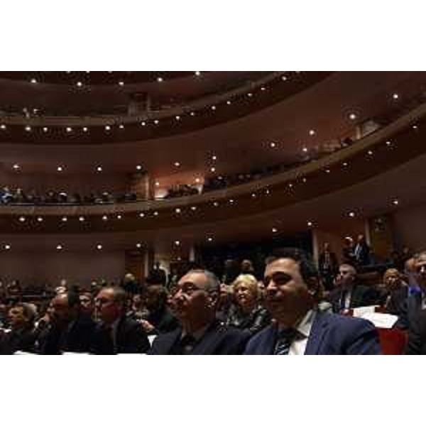 Sergio Bolzonello (Vicepresidente Regione FVG e assessore Attività produttive, Turismo e Cooperazione) alla cerimonia di inaugurazione dell'Anno Accademico dell'Università di Udine - Udine 13/11/2017