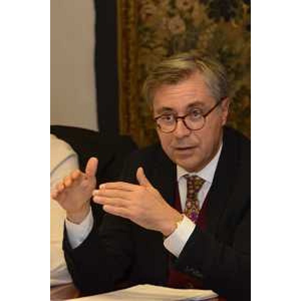 Francesco Peroni (Assessore regionale Finanze, Patrimonio, Coordinamento e Programmazione Politiche economiche e comunitarie) durante la seduta della Giunta regionale - Trieste 14/11/2017