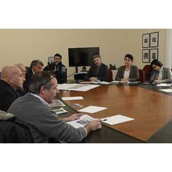 Mariagrazia Santoro (Assessore regionale Infrastrutture e Territorio) e Sara Vito (Assessore regionale Ambiente ed Energia) all'incontro sulla tutela ambientale del Lisert - Trieste 16/11/2017