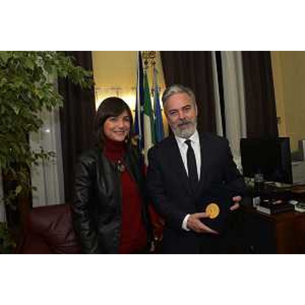 Debora Serracchiani (Presidente Regione Friuli Venezia Giulia) e Antonio de Aguiar Patriota (Ambasciatore Repubblica Federativa Brasile in Italia) - Trieste 21/11/2017
