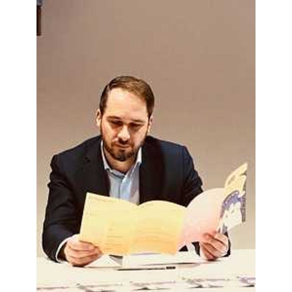 Cristiano Shaurli (Assessore regionale Risorse agricole e forestali) alla conferenza stampa di presentazione del festival "Suns" - Udine 23/11/2017