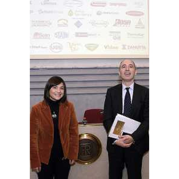 Debora Serracchiani (Presidente Regione Friuli Venezia Giulia) e Pietro Del Fabbro (Presidente Friulia) alla celebrazione in occasione dei 50 anni di fondazione di Friulia - Trieste 27/11/2017