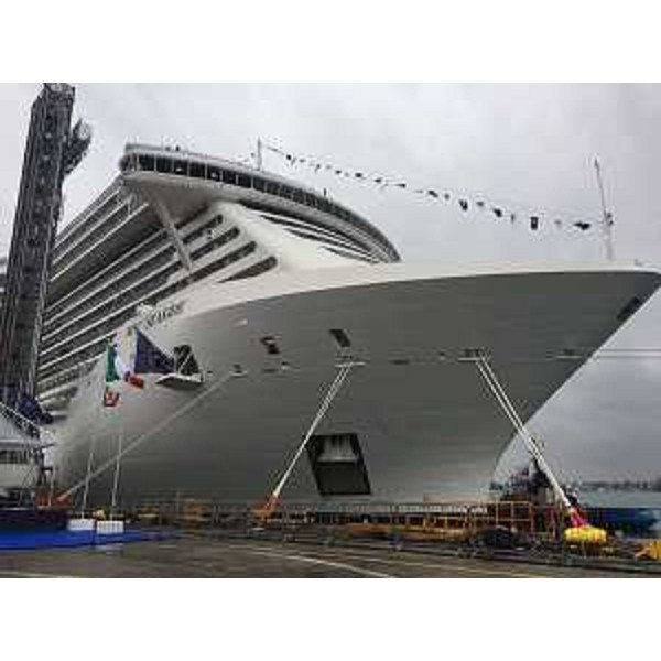 La nave da crociera MSC Seaside - Monfalcone 29/11/2017