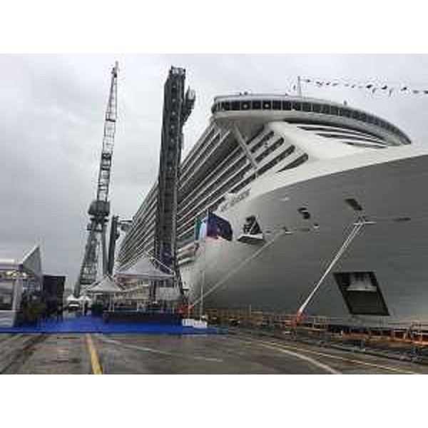 La nave da crociera MSC Seaside - Monfalcone 29/11/2017