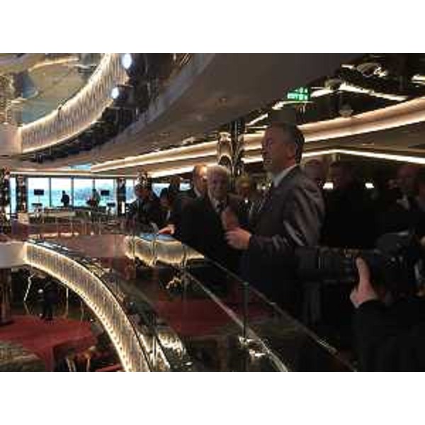 Sergio Mattarella (Presidente della Repubblica) visita la nave da crociera MSC Seaside - Monfalcone 29/11/2017