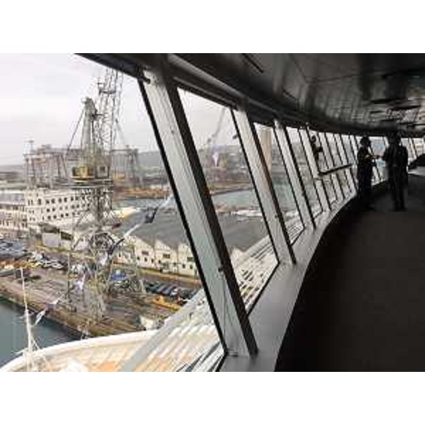 Il porto visto dalla nave da crociera MSC Seaside - Monfalcone 29/11/2017