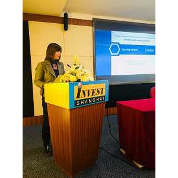 Debora Serracchiani (Presidente Regione Friuli Venezia Giulia) nel corso del Shanghai-Friuli Venezia Giulia Region Economic and Trade Cooperation Forum - Shanghai 06/12/2017