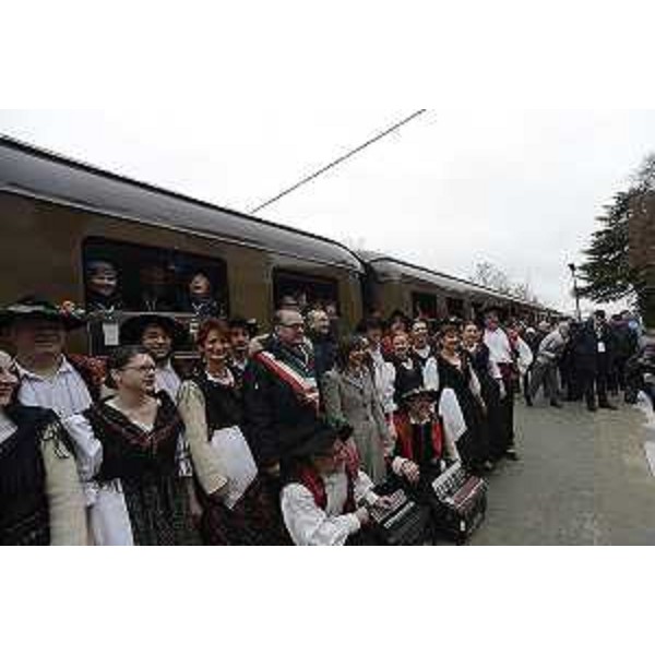 Debora Serracchiani (Presidente Regione Friuli Venezia Giulia) all'inaugurazione della tratta Sacile-Maniago della linea "Pedemontana" Gemona-Sacile - 10/12/2017