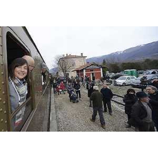 Debora Serracchiani (Presidente Regione Friuli Venezia Giulia) all'inaugurazione della tratta Sacile-Maniago della linea "Pedemontana" Gemona-Sacile - 10/12/2017