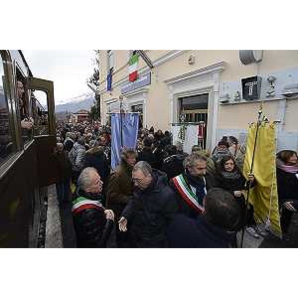Sergio Bolzonello (Vicepresidente Regione FVG e assessore Attività produttive, Turismo e Cooperazione) all'inaugurazione della tratta Sacile-Maniago della linea "Pedemontana" Gemona-Sacile - 10/12/2017
