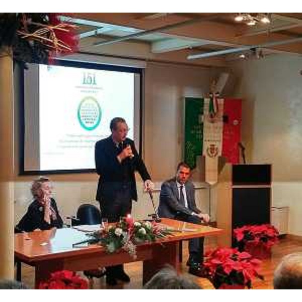Sergio Bolzonello (Vicepresidente Regione FVG e assessore Attività produttive, Turismo e Cooperazione) alla cerimonia di apertura del 151° anno di attività della Società Operaia di Mutuo Soccorso e Istruzione (SOMSI) - Pordenone 08/12/2017