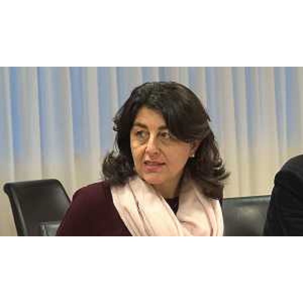 Mariagrazia Santoro (Assessore regionale Infrastrutture e Territorio) alla presentazione del bilancio sociale delle Ater del Friuli Venezia Giulia - Udine 11/12/2017