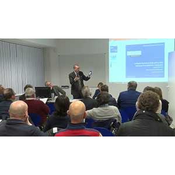 Sergio Bolzonello (Vicepresidente Regione FVG e assessore Attività produttive, Turismo e Cooperazione) alla presentazione delle attività dell'Agenzia Investimenti FVG - Pordenone 11/12/2017