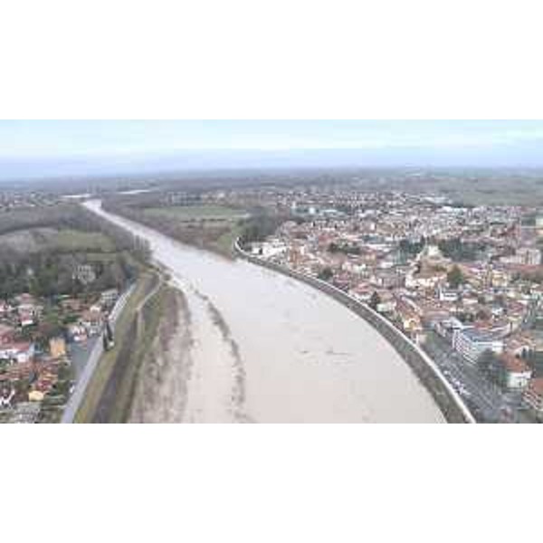 Il Tagliamento visto dall'elicottero - Latisana 12/12/2017