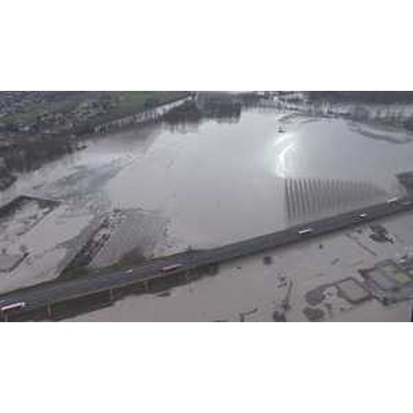 Il Tagliamento visto dall'elicottero - Latisana 12/12/2017