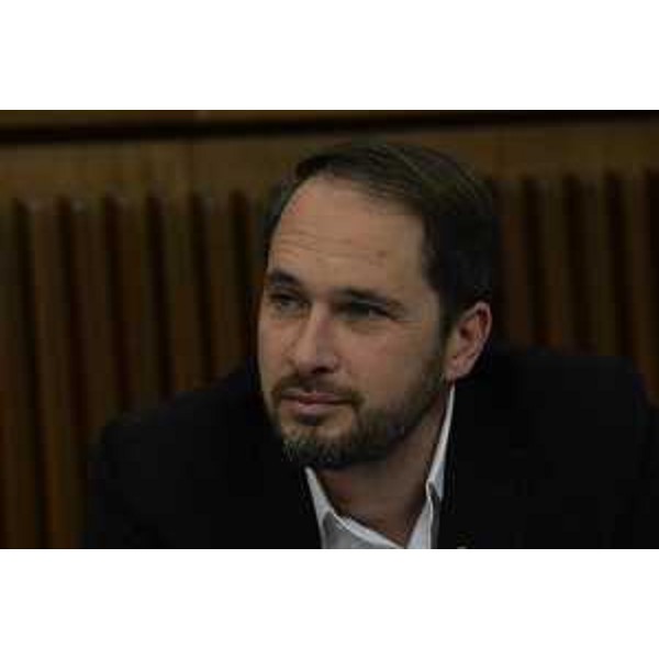 Cristiano Shaurli (Assessore regionale Risorse agricole e forestali) nell'aula del Consiglio regionale - Trieste 13/12/2017