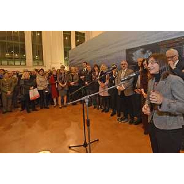 Debora Serracchiani (Presidente Regione Friuli Venezia Giulia) interviene all'inaugurazione della mostra "Nel mare dell'intimità. L'Archeologia subacquea racconta l'Adriatico" - Trieste 16/12/2017
