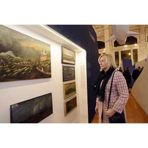 Damjana Pečnik (Segretario di Stato Ministero Cultura Slovenia) all'inaugurazione della mostra "Nel mare dell'intimità. L'Archeologia subacquea racconta l'Adriatico" - Trieste 16/12/2017