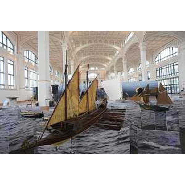 Modellini esposti alla mostra "Nel mare dell'intimità. L'Archeologia subacquea racconta l'Adriatico" - Trieste 16/12/2017