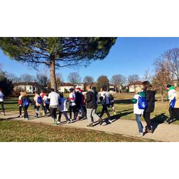 Partenza della camminata "CamminAndos insieme" - Udine 17/12/2017