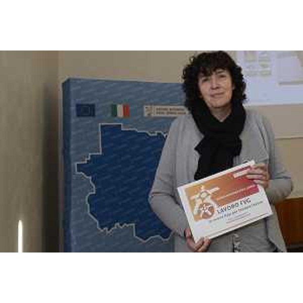 Loredana Panariti (Assessore regionale Lavoro, Formazione, Istruzione, Pari Opportunità, Politiche giovanili, Ricerca e Università) presenta la App mobile "Lavoro FVG" - Trieste 21/12/2017