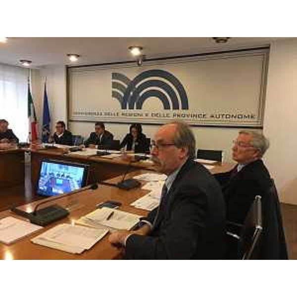 Gianni Torrenti (Assessore regionale Cultura, Sport e Solidarietà) alla Conferenza delle Regioni - Roma 21/12/2017