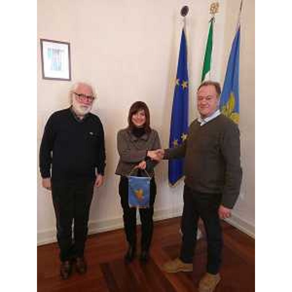 Roberto Decarli (Consigliere Comune Trieste), Debora Serracchiani (Presidente Regione Friuli Venezia Giulia) e Maurizio Metton (Presidente Circolo Ferriera) - Trieste 22/12/2017