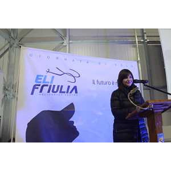 Debora Serracchiani (Presidente Regione Friuli Venezia Giulia) all'Eliporto FVG di Camporformido - 22/12/2017