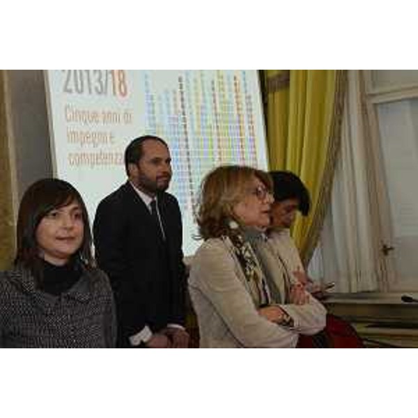 Maria Sandra Telesca (Assessore regionale Salute, Integrazione socio-sanitaria, Politiche sociali e Famiglia) nel corso della conferenza stampa di fine anno - Trieste 22/12/2017