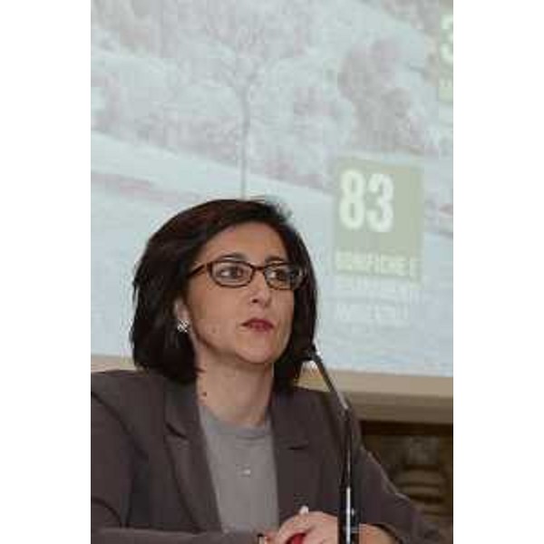 Sara Vito (Assessore regionale Ambiente ed Energia) nel corso della conferenza stampa di fine anno - Trieste 22/12/2017