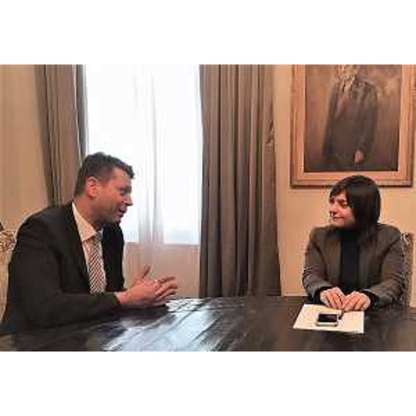 Debora Serracchiani (Presidente Regione Friuli Venezia Giulia) incontra Jasen Mesić (Ambasciatore Croazia in Italia) - Trieste 02/01/2018
