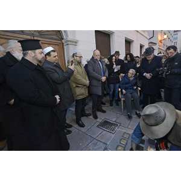Posa delle prime pietre d'inciampo in occasione del Giorno della Memoria 2018 - Trieste 23/01/2018