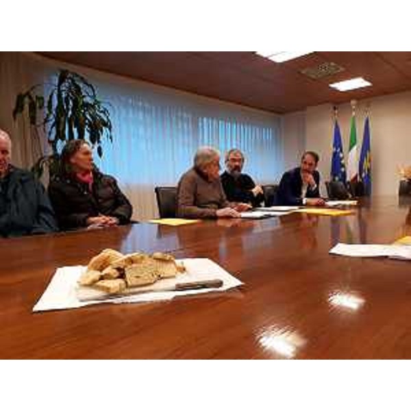 L'assessore regionale alle Risorse agricole, Cristiano Shaurli, alla presentazione dell'Associazione Produttori antichi mais friulani - Udine 06/03/2018