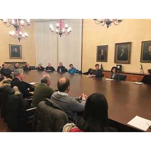 Sara Vito (assessore regionale all'Ambiente ed Energia) illustra nella sede della Camera di commercio, alle categorie economiche dell'Isontino l'attività dello sportello Informimpresa dell'Arpa - Gorizia 06/03/2018