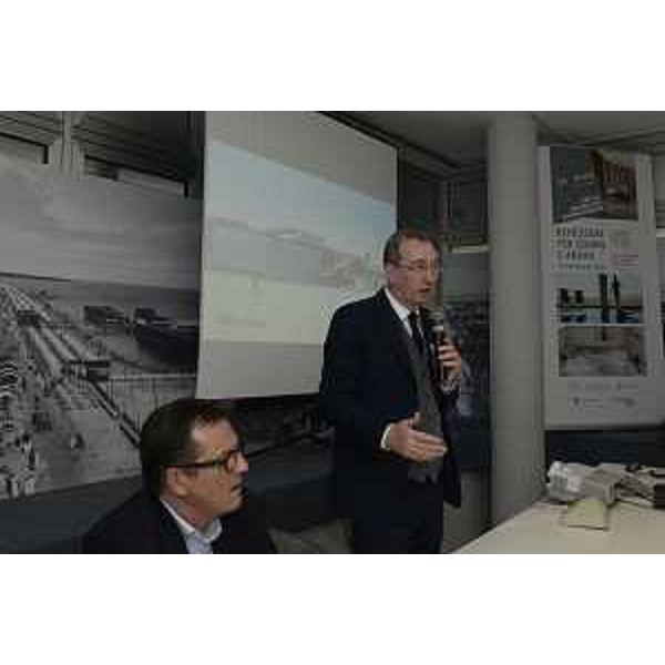 Intervento del vicepresidente della Regione, Sergio Bolzonello, alla presentazione del nuovo progetto preliminare del polo termale di Grado 