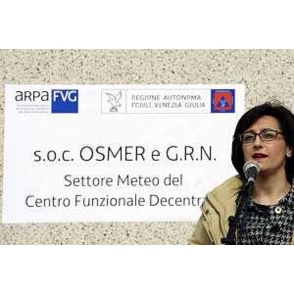 Intervento di Sara Vito, assessore regionale all'Ambiente ed Energia, alla cerimonia di inaugurazione della nuova sede dell'Osservatorio meteorologico regionale e Gestione dei Rischi Naturali, Osmer, dell'Agenzia regionale per la protezione dell'ambiente - Jalmicco di Palmanova 08/03/2018 