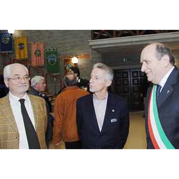Riccardo Illy (Presidente Regione Friuli Venezia Giulia) e Carlo Mucignat (Sindaco Cordenons) in occasione della riunione di Giunta nel Municipio di Cordenons. (Cordenons 16/11/07)