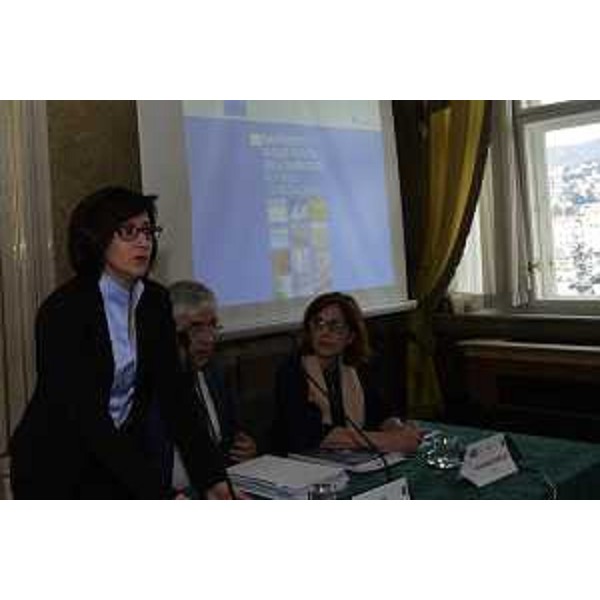 Sara Vito (assessore regionale all'Ambiente ed Energia) illustra il Rapporto sullo stato dell'ambiente FVG 2018 - Trieste 13/03/2018