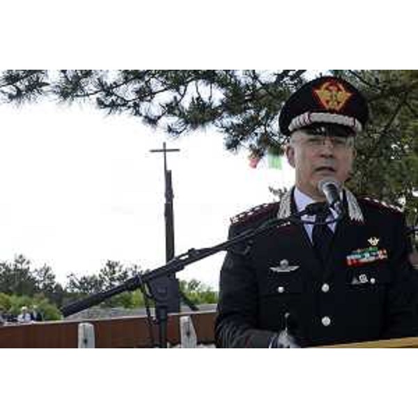 Intervento del comandante generale dell'Arma dei Carabinieri, Giovanni Nistri, alla cerimonia di inaugurazione, alla Foiba di Basovizza, del cippo dedicato alla memoria dei Carabinieri infoibati, scomparsi e soppressi